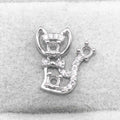 Sterling Silver 3*3mm Semi Mount Pendant Empty Frame Blank Support Setting S925 Base Holder Without Center Stone for DIY Inlay