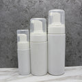 White Foam Pump Sprayer Bottle 100ML/120ml/150ML/200ML-Empty Plastic Dispenser with Custom Logo for Facial Cleanser