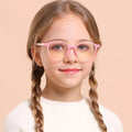 Wholesale New TR90 Optical Blue Light Blocking Glasses for Kids Solid Pattern Blue Color