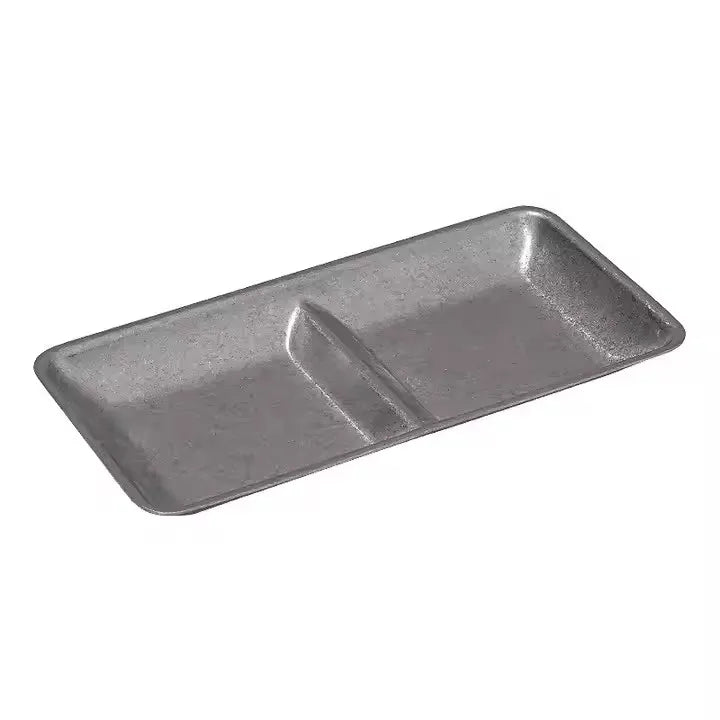 304 Stainless Steel Retro Silver Korean Dipping Sauce Dish for Restaurant 1/2/3/4 Grids Barbecue Hot Pot Seasoning Plate BBQ