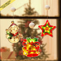 Christmas Decorative Lights UV Printing Fancy Light Sucker String Lights Santa Claus Sledge Ornaments