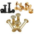 M1 M2 M3 Chicago Screw Customized 5/16" 4mm 8mm  Aluminum Inox Brass Stainless Flat Anodized Chicago Screw Rivet for Leather