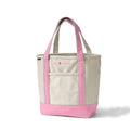 Custom Printed Logo Reusable Medium Size RUTH Brand Handled Shopping Bags Plain White Cotton Canvas Tote Pouch Stylish Letter