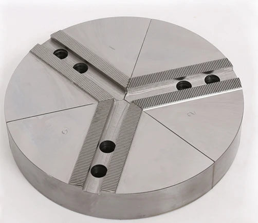 Hydraulic/Pneumatic/Electric Fan Shaped Soft Claw 45 Steel Circular Chuck Jaws Fully Enclosed CNC Clamping Soft Chuck