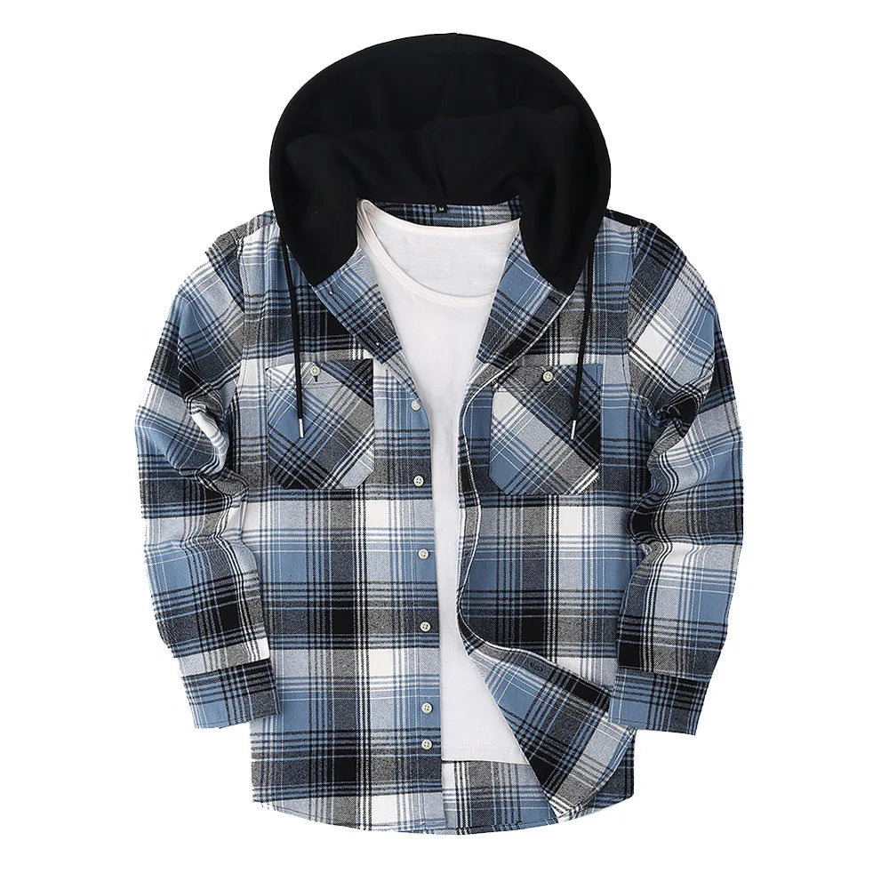 Wholesale Men's Anti-Static Printing  Work Plaid Jacket Uniform