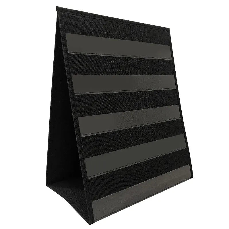 13" Wide X 17" Tall Double Sided Classroom Pocket Chart Multifunctional Foldable Stand Top Wall Storage Option 420D Polyester