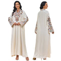 MT232 EID Ramadan Dubai Abaya Women Muslim Dresses Summer Rope Embroidered Party Dress Islamic Clothing Muslim Evening Dresses