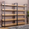 Thickened Multi-storey Storage Shelf Home Floor Bookshelf Supermarket Steel and Wood Stainless Steel Modern School Furniture