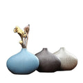 Japanese Style Stoneware Floret Mini Pottery Vase Office Home Furnishings Pottery Porcelain Vase Small Ornaments