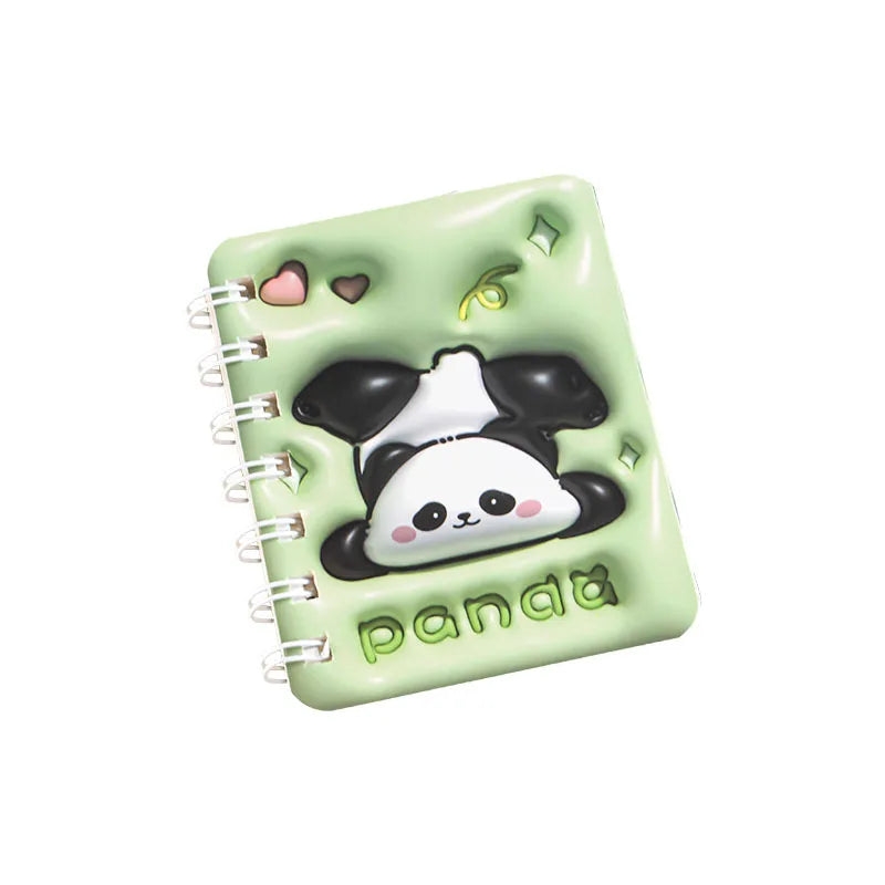 Cartoon Cute Creative 3D Dimensional Capybara Coil Book Student High Value Portable Mini Notebook