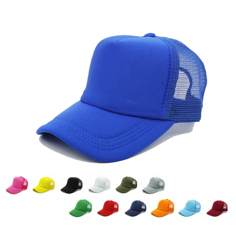 Wholesale Summer Blank Solid Mesh Trucker Hat and Cap