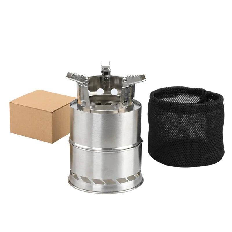 Campfire Portable Stove for Backpacking Outdoor Cooking Great Stainless Steel Large Size Camping Stove