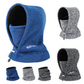 Minimalist Premium Outdoor Cycling Ski Hat Autumn and Winter Warm Bib Mask One Windproof Winter Sports Cap Cationic Velvet