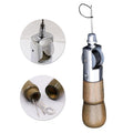 DIY Leather Carving Sewing Craft Hand-Stitched Leather Tools Wooden Handle Sewing Awl Stitching Awl Hand Stitcher
