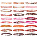 6mm Stretch Natural Glossy Beadstone Jewelry Handmade Healing Crystal Round Gemstone Stretchy Bracelet for Men Women