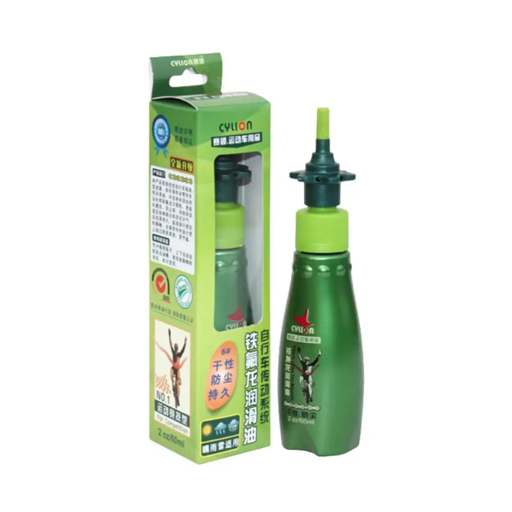 Durable 60ML Bike Repair Tools Dry Lubricating Lube for Bicycle Chain Oil Bearing Flywheel Rust Resistant Cycling Riding