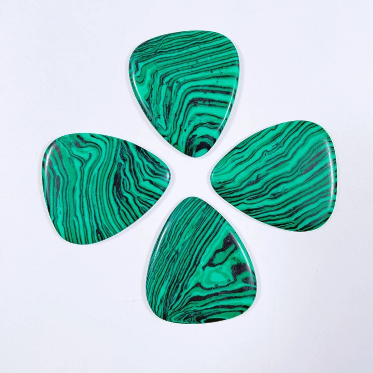 Huiying High grade stone polishing Malachite Jasper guitar plectrum picks