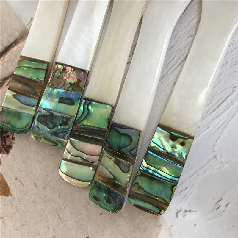 HZ Green Nacre Mother of Pearl Spoon Serving Caviar Spoon