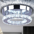 Modern Round K9 Crystal Ceiling Chandelier Small LED Surface Mounted Ceiling Lights Chandelier for Home Bedroom Hallway Decor