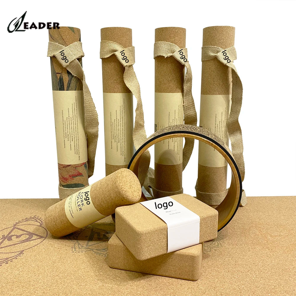 Eco-Friendly Natural Cork Yoga Mat Starter Kit Plain Thin Eco-friendly Natural Cork Yoga Mat Starter Kit
