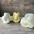 Wholesale INS Style Soap Plaster Pendant Mold Simple Style Knot Aromatherapy Candle Silicone Mold
