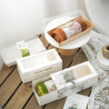Bread Cake Rolls Long  Swiss Rolls Baked Disposable Food Paper Box Dessert Drawer White Boxes with clear Window