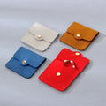 New Arrival High Quality Gold Metal Button Package Pouch Jewelry Packaging Custom Microfiber Jewelry Pouches with Button