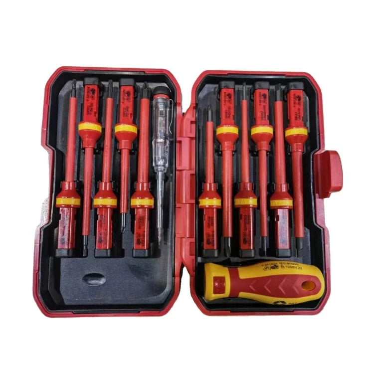 13 In1 Professional VDE Insulated Electric Screwdriver Kit for Electrical Maintenance Stud Finder