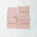 8*8cm Lovely Pink Jewellery Pouches Flap Microfiber Bag Suitable for Gift Customized Beautiful Girl Women