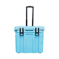 Custom Ice Chest Plastic Polyethylene PE Hard Shell Drinking Water Wheeled Insulator Ice Cooler Box for Outdoor Camping Picnic