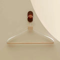 Household Clothes Hanger Wrought Iron Log High-grade Beech Stainless Steel Wardrobe Non-slip Clothes Metal Wood Joint Hanger