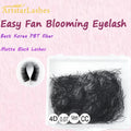 Pre Made Loose Fans Loose Lash Fans Custom logo 1000 Loose Promade Fans Cc Curl