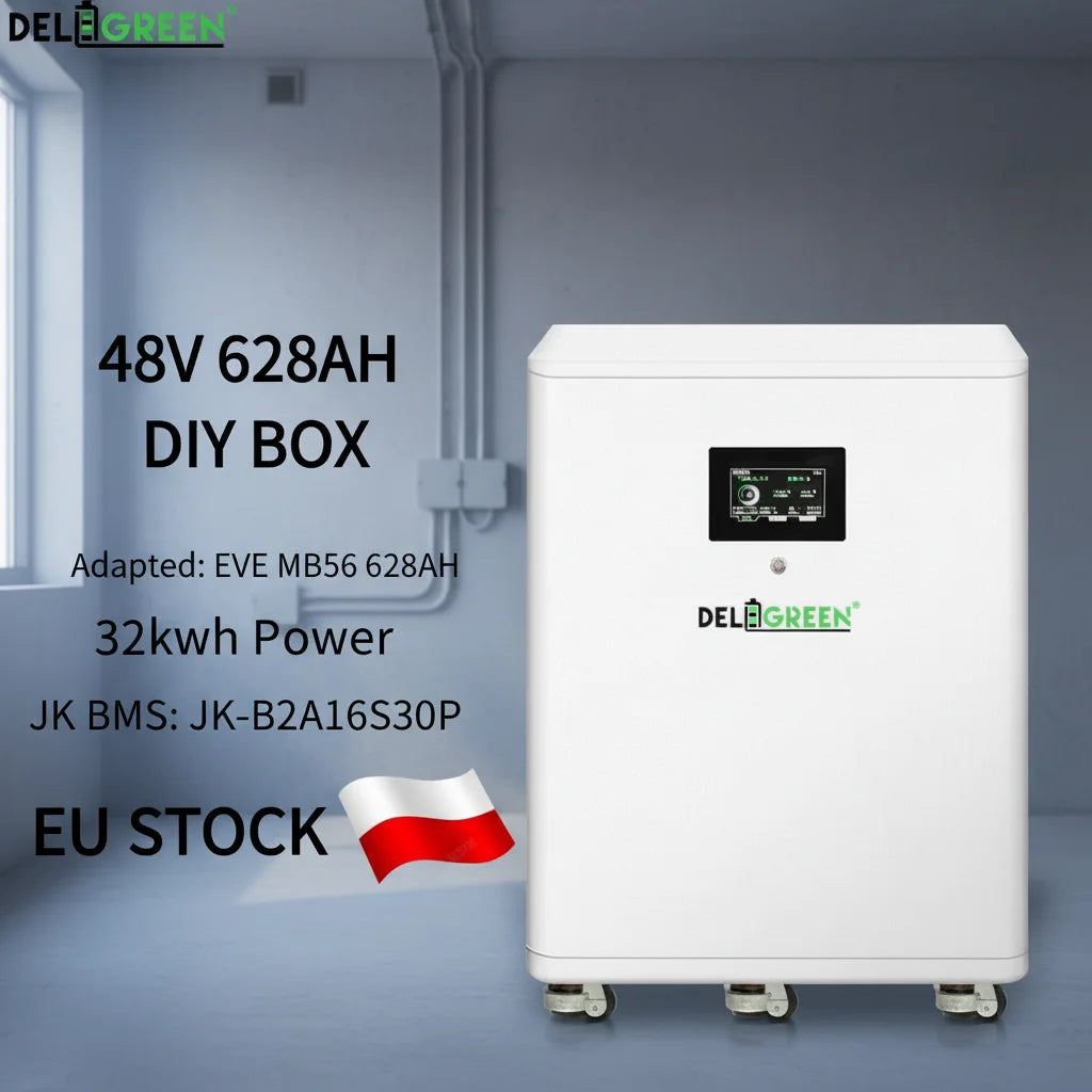EU STOCK 48V 628AH DIY BOX Proper for 16pcs MB56 628AH CELLS Box
