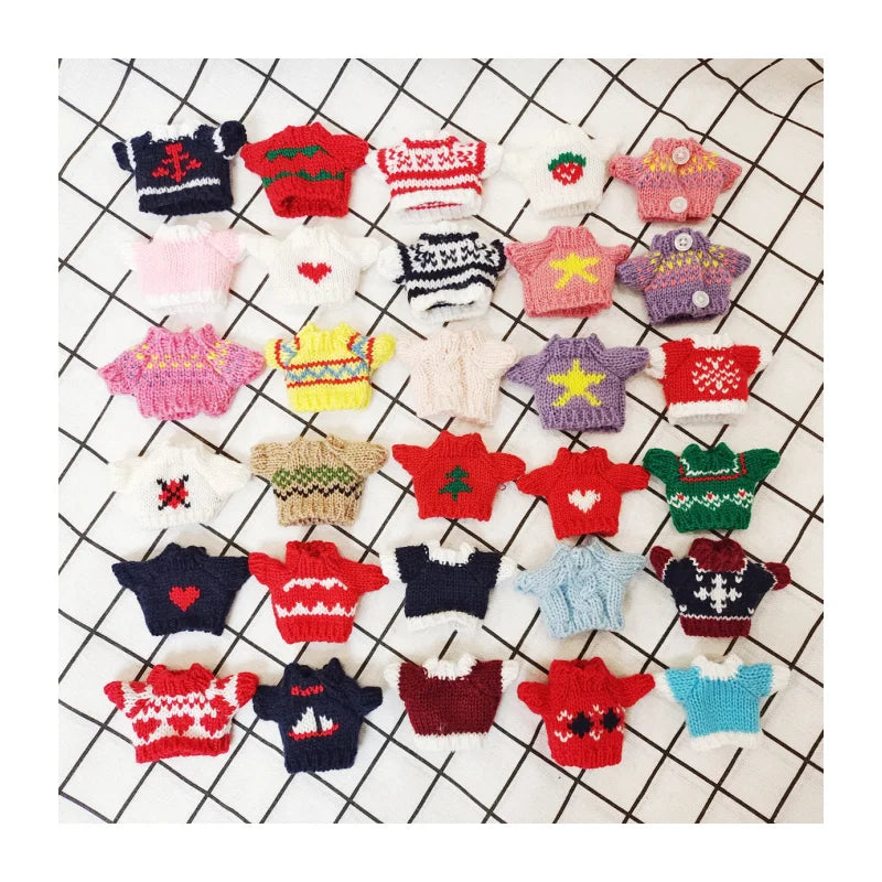 Custom Miniature Plush Toy Doll Clothes Cartoon Mini Clothes 14cm Dolls Accessories Customization
