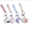 RTS Round Makeup Pocket Mirror PU Portable Double-Sided Folding Cosmetic Hand Held Mirror