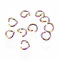 Rainbow Open Jump Ring for DIY Jewelry Wholesale Colored Jump Ring As Findings & Components