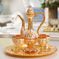 Qian Hu Luxury Dinnerware Set High Quality Metal Paper Ramadan Turkish Coffee Tea Pot Classic Portable Eco-Friendly Safe Gift