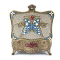 Creative Retro Diamond Studded Butterfly Jewelry Box High Grade Mirror Ornament Storage Box With Buckle Gift for Girls