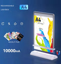 5V Rechargeable Double Sided LED Light Box Battery-Powered A4 Poster Sign Stand Indoor Advertising Custom Shape Aluminum Acrylic MegaBDM