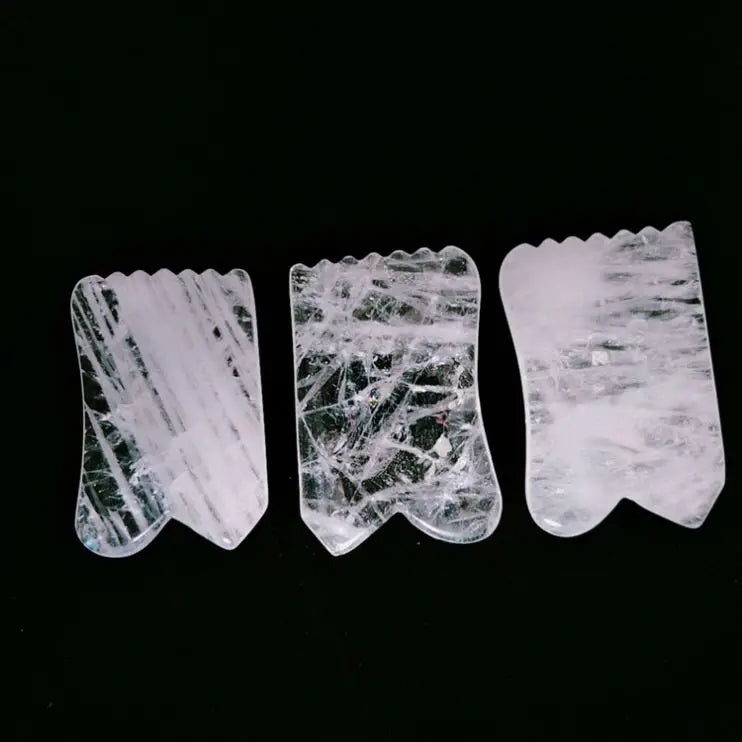 2026 wholesale eco-friendly pink hair jade comb massage comb rose quartz tool gua sha stone comb