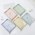 Cute Classic A5/A6 PVC Spiral Notebooks Transparent Loose-leaf Zipper Binder Photo Book for Office School Use Classic Stationery