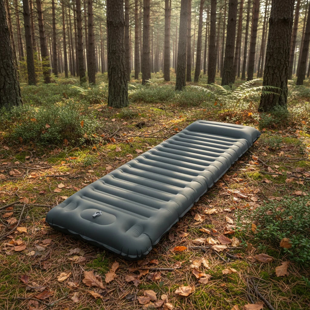 YYJ YYJ-V Inflatable TPU Sleeping Mat Pad Lightweight Compact Air Mattress Waterproof Outdoor Travel Hiking Backpacking Built-in