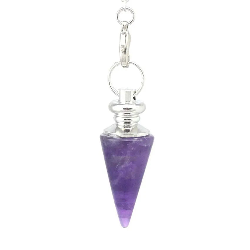 DIY Huiying Beauty Skin Healing Crystal Pendulum Cone Natural Gemstone Pendulum for New Sale