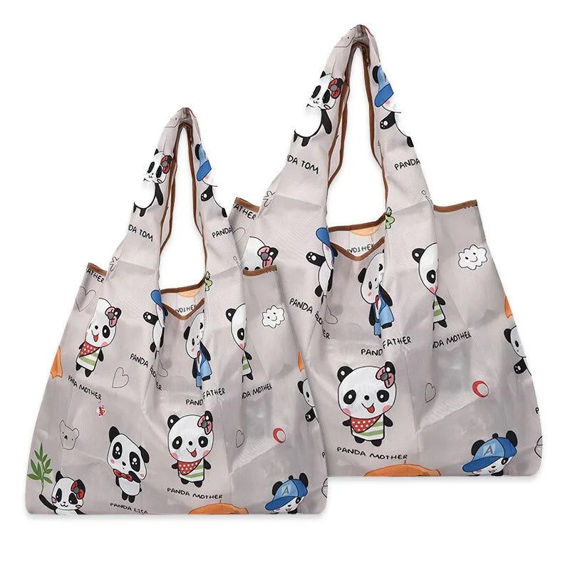 New large fashion cheap custom printing design Handbag foldable reusable portable Grocery eco Polyester shopping Bags
