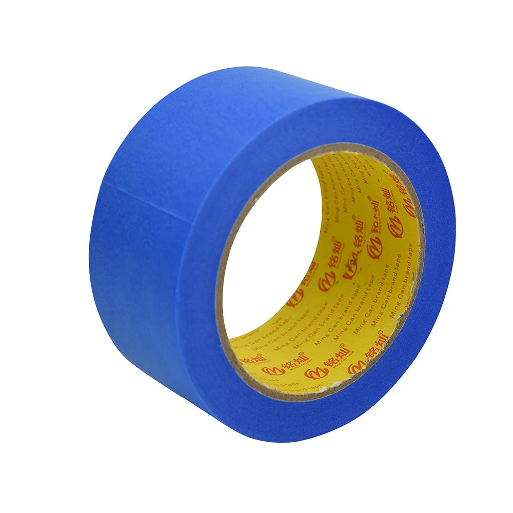 Wholesale Custom Crepe Paper Paint Masking Tape Single Sided Adhesive Anti UV Blue Painter's Tape 14 Days Availability