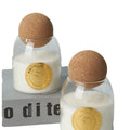 Luxury Unique Cute Handmade Eco-Friendly Borosilicate Glass for Candle Jars with Wood Cork Lid for Christmas & Easter