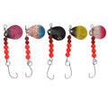 Spoon Hard Metal Bait Fishing Hand Crank Spinner Salmon Fishing Rotating Sequins 6.5cm 2.2g OPP Bag OEM ODM Artificial Lake 65mm