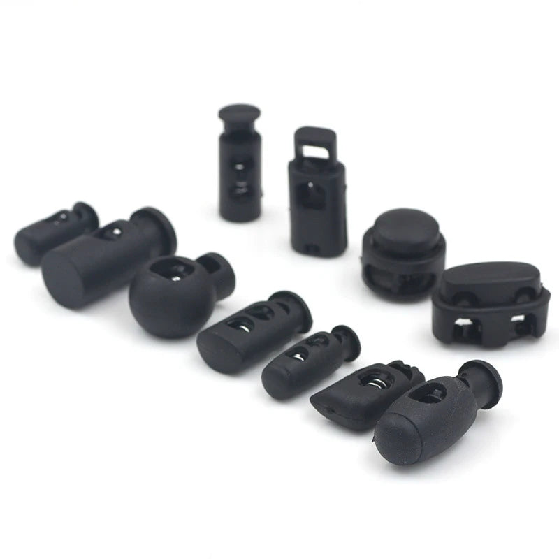 Stopper Cord Lock CustomWholesale Silicone Heavy Duty Cord LocksPlastic Spring Fastener Elastic Cord Lock Stopper