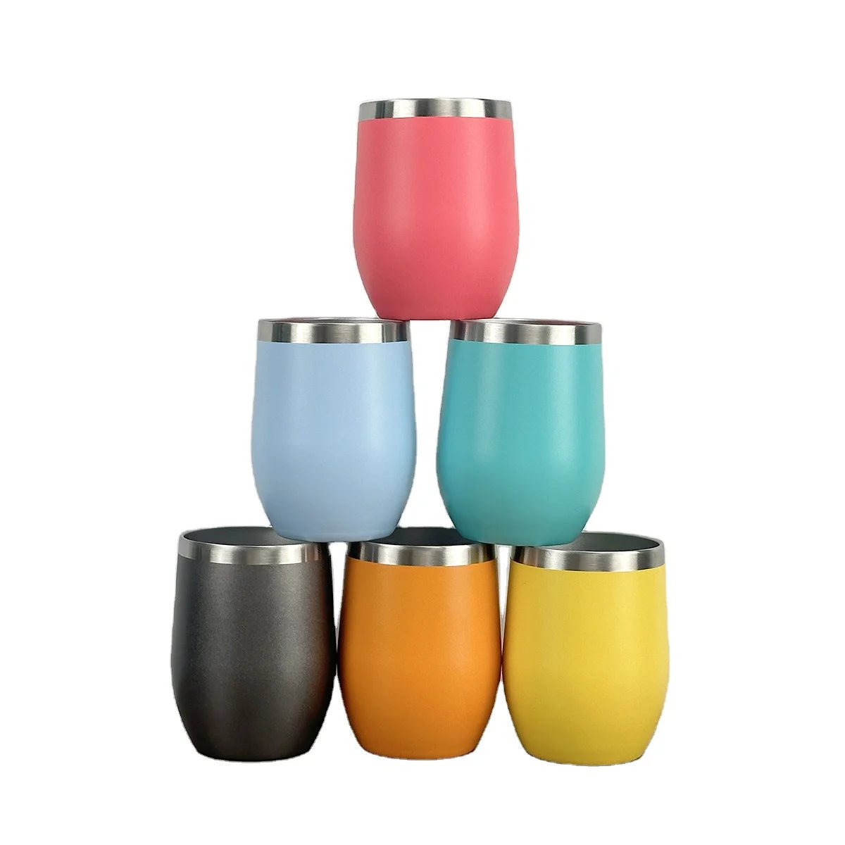 Egg Shaped Minimalist 12oz/360ml Double Wall Stainless Steel Cup Coffee Insulation Travel Cute Party Beer Mugs Wine Tumbler