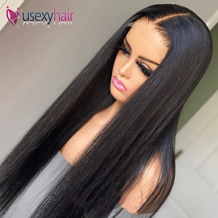 Free Shipping 5x5 HD Lace Wigs Human Hair Brazilian HD Lace Closure  Wigs 100% Virgin Raw Hair Lace Wigs for Black Women